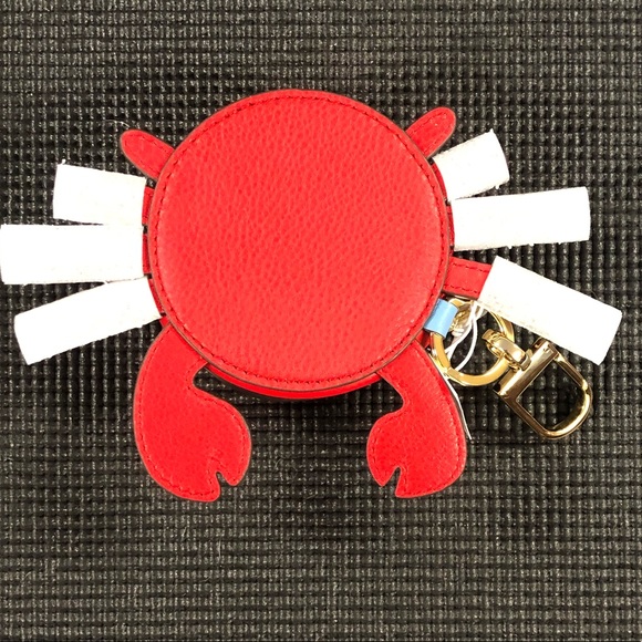 🆕 Tory Burch Carl the Crab Key Fob Pouch - Picture 5 of 8